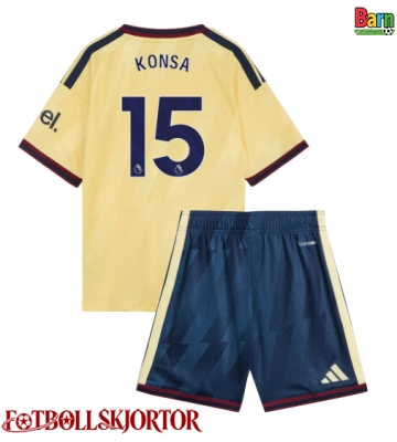 Arsenal Ezri Konsa #15 Tredje Kläder Barn 2026-27 Kortärmad (+ Korta byxor)